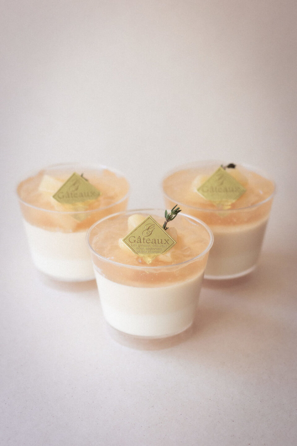 蜜香紅茶と桃のパンナコッタ / Panna cotta au thé et à la pêche