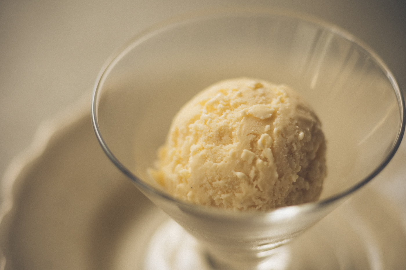 ジャージー牛乳を使った バニラミルクアイス / Glace au lait de vanille