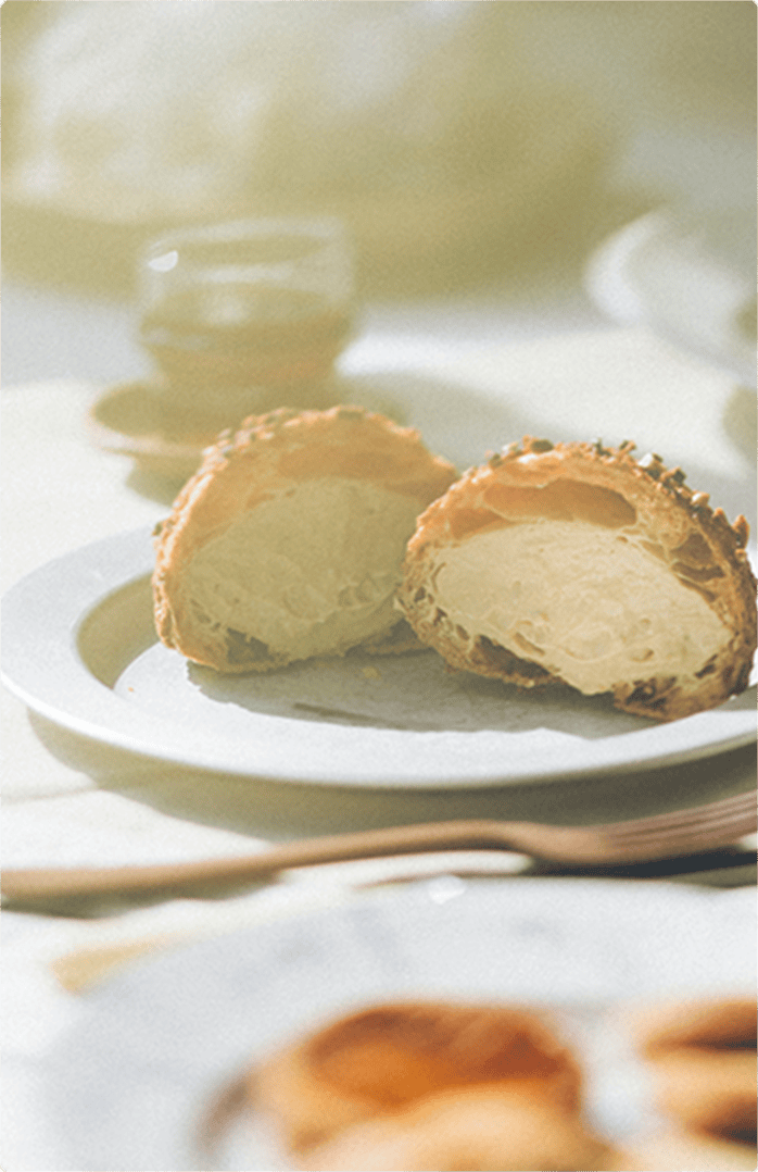 Choux à la crème caramel